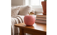 Decorative Fruit with Gold Stem Brushed Fruit Contemporary Design Figurine for Entryway Cabinet, Bookshelf