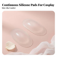 2 Pieces Creates Broad Shoulders Shoulder boost cushion Reusable stick-on Shoulder cushions reusable and cleanable Apparel Accessory Natural Look for Cross-Dressers, style aficionados, Cosplay events, Stage Performances, Photo Shoots, Social outingings