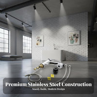 Large Capacity Stainless Steel Dog Wash Station Easy to Clean Stainless Steel Dog Bath High Splash Guards Elevated Grooming Tub Rounded Safety Corners for Veterinary Facility