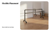 Non-Slip Design Portable Ballet Barre Sturdy Construction Freestanding Ballet Barre Multi-Purpose Freestanding Dance Bar for Dancers, Children, Adults, Gym