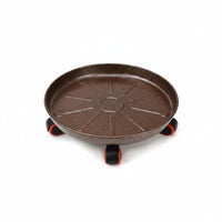 Rolling Mobile Pot Stand 360 Degree Wheels Rolling Pot Tray High Weight Capacity Planter Roller Base for Indoor, Balcony