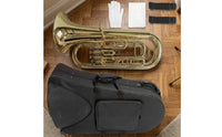 Euphonium with Hard Case 4 Key B♭ Euphonium Valved Wind Instrument for Performance, Rehearsal