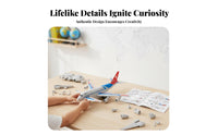 Airplane Model Realistic Design Passenger Airplane Toy Authentic Details Toy Passenger Jet for Kids, Children 3+, Birthday Gift, Display