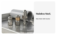 1/4 Inch Pressure Washer Nozzle Stainless Steel High Pressure Drain Nozzle Rust-Resistant Pipe Cleaning Head for Plumbers, Professionals