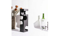 Metal Wine Rack Space-Saving Tabletop Wine Rack Bottle Holder Compact Furniture Slim for Home Bar, Sideboard