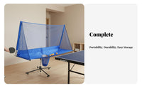 Floor-Standing Table sphere Catch portable sphere-catching mesh with casters Portable sphere Catching mesh Easy Installation Training Aid long-lasting Construction for Coaches, Athletes, Home Use, Gymnasium, Schools, Game Room