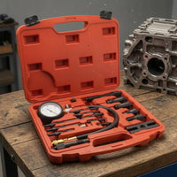 Compression Cylinder Pressure Tester Kit Analog Gauge Compression Tester Kit Multiple Adapters Automotive Tool for Mechanics