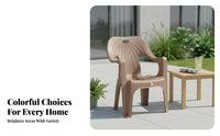 Anti-Slip Lowrear Molded Stool sturdyDuty Molded Shell Chair with Frame Legs Easy to Clean Armchair adaptable for Stall Vendors, Adults, householders, Night market stalls, Outdoor, Cafeteria, Patio