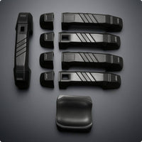10 Pieces Door Handle Trim Cover Molded Detailing Tailgate Trim Cover Car Accessory Long-Lasting ABS Plastic Weather Resistant