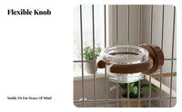 Parrot Feeding Bowl Easy to Clean Cage Food Cup No Tip Design Cage Water Cup for Cockatiels, Small Birds