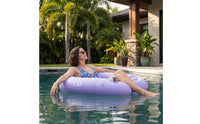 Water Recliner Chair with Mesh Seat Ergonomic Aquatic Lounger with Mesh Seat Compact Inflatable Water Lounger for Adults, Lake, Beach Vacation