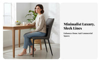 Modern Minimalist Design Armless Upholstered Side Chair Light Luxury Design Armless Upholstered Chair Versatile Use Indoor Seating Comfortable for Restaurant Owners, Interior Designers, Dining Room, Kitchen, Bedroom, Office