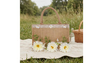 Jute Tote Bag Structured Rectangular Tote Bag Effortless to Tidy Daily Carrier for Gift Carrying