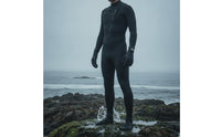 3mm One-Piece Wetsuit with Front Zipper Full-Body Wetsuit with Front Zipper Long-Sleeve Diving Suit Close-Fitting for Snorkelers, Surfers, Divers, Snorkeling, Surfing, Swimming