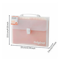 Large Capacity A4 Accordion Folder Multi-Layer 13-Pocket File Organizer Secure Buckle Closure Accordion File Organizer Easy to Organize for Students, Exam, School