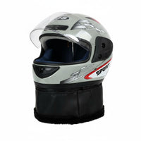 For All Genders Design Electric Bike Helmet Removable Neck Warmer Full Face Helmet Anti-Fog Visor for Men, Women, Daily Commuting