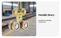 W80 Sturdy Duty Track Rail Thickened Steel Sturdy Duty Sliding Door Track Professional Door Rail Kit High Load Capacity