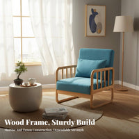 Japanese design Wooden Frame Sofa Minimalist Design Upholstered Two-Seater Available in Multiple Sizes Living Room Seating Thick Cushions for Apartment Dwellers, Cafe Owners, Homeowners, Bstraight from the packagingique, Reception Area, Bedroom, Entryway