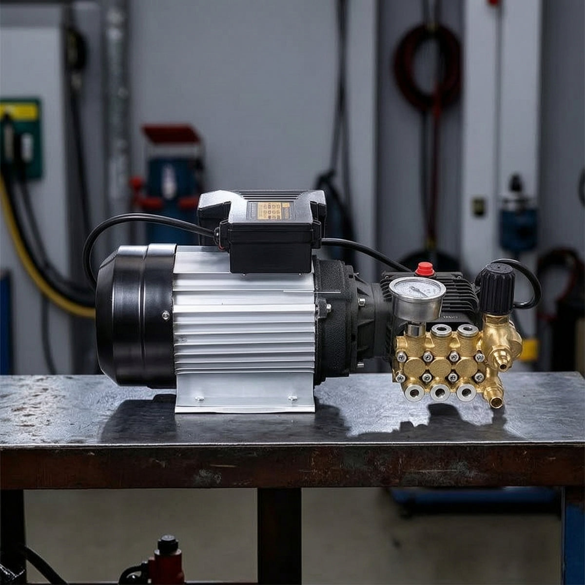 Pressure Washer Motor and Pump Head Assembly Electric Pressure Washer Pump with Motor Commercial for Professionals, Workshops