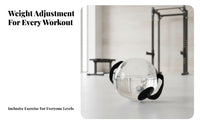 Transparent Water-Filled Training Bag PVC Water-Filled Weight Bag Textured Handles Portable Sandbag Substitute Spherical