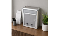 Wall-Mounted Idea Deposit Box Aluminum Alloy Lockable Idea Deposit Box Rounded Corners
