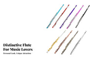 16 Key C Flute Student Flute Complete Kit for Adult Learners, Amateur Artists, Music Class, Band Practice, Live Performance
