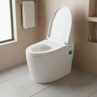 Smart Bidet Toilet Self-Cleaning Nozzle Voice Control Toilet Bathroom Fixture Heated Seat Night Light