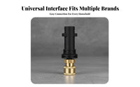Leak-Proof 1/4 Inch Quick Connect Adapter 1/4 Inch Quick Connect Converter Easy Installation Foam Cannon Adapter Heavy Duty for Car Detailers, DIY Enthusiasts, Farm Use