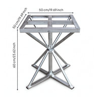Spray Painting Table Steel Rotating Worktable Heavy-Duty Turntable with Metal Lattice Surface for Hobbyists, Studios