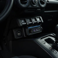 Console Panel with USB Ports Easy Installation Center Console Interface Socket USB Port Panel Rugged Car Adapter Long-Lasting