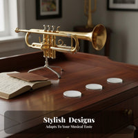 3 Pieces Multiple Materials Available Mother-of-Pearl Shell Trumpet Key Button Hand Polished Mother-of-Pearl Shell Valve Cap Natural