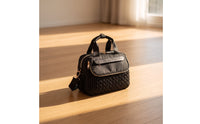 Diaper Bag with Changing Pad Organized Infant Carrier with Shoulder Strap Insulated Quilted Diaper Tote for Moms