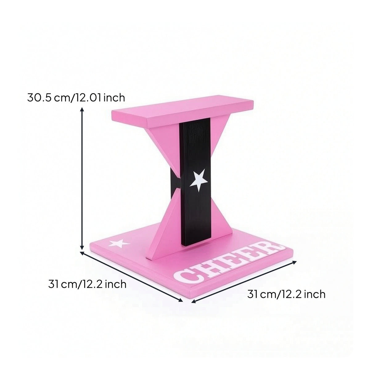 Wooden Cheerleading Balance Board Compact Cheer Balance Board Long-Lasting Acrobatic Stand Safe for Flyers, Dance Studio