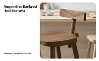 Bar Stool with Spinerest Modern Minimalist Design Counter Chair Sturdy Base Easy to Assemble for Householders, Kitchen Island