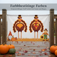 Thanksgiving Outdoor Decorative Banner Flag for Autumn Harvest Festival Party Decor