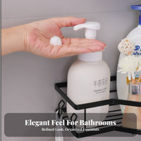 Drilltool-Less Installation Adhesive Corner Basket No Drilling Bathroom Shelf Easy to Install Shower Organizer Waterproof for Homeowners, Families, Students, Toilet Area, Apartment, Dorm Room, Kitchen