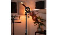 Padded Protection Music Stand Guitar Hook Drill-No-Drill Clamp-on Instrument Holder Gravity Self-Locking Violin Holder Clamp for Musicians, Guitarists, Violinists, Practice Room, Studio, Stage