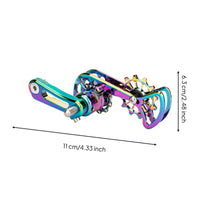 Cycle Chain Tensioner with Two Pulley Wheels CNC-Machined Single-Speed Chain Tensioner Aluminum Alloy for Riders Jump, Downhill