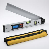 Foldable Digital Angle Level LCD Display Folding Angle Level Bubble Vials Hand Tool Locking Knob