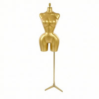 Mannequin Torso with Stand Sturdy Dress Form with Base Portable Manikin for Boutiques