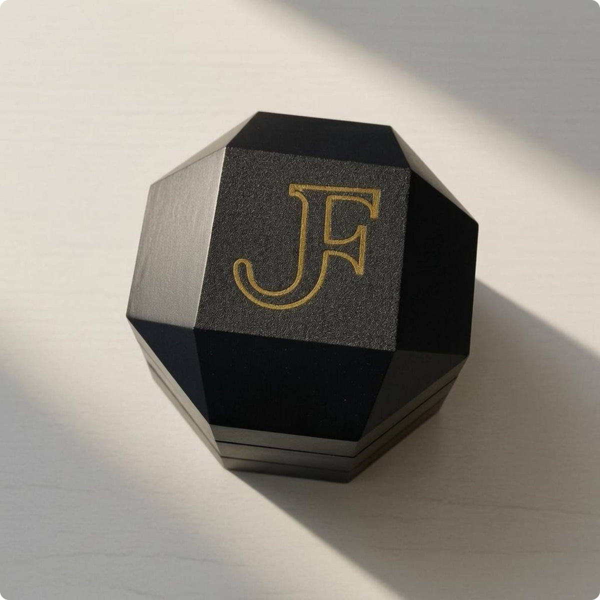 Faceted Octagonal Chocolate Box Flat Panels 3-Layer Confectionery Box Angled Edges Food Storage PET
