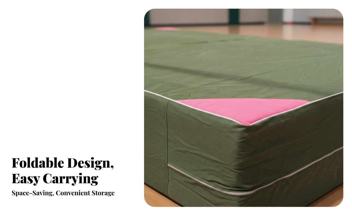 Gymnastics Mat Cushioned Surface High Jump Landing Landing Area Anti-Tear Vinyl Thick Crash Pad for Gymnasts, Fighting Artists, Gymnasium, School