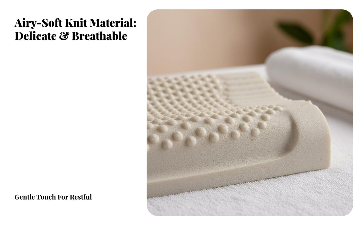Ergonomic Design Massage Bed Pillow Formaldehyde-without Latex Pillow for Adults, Side Sleepers, Beauty Salon