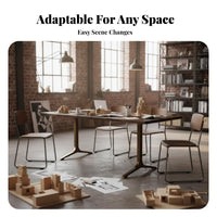 Rectangular Conference Table factory-inspired design Rectangular Boardroom Table Nordic Design Office Furniture for Business groups, Coworking Space