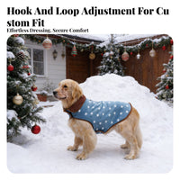Machine Washable Winter Dog Jacket Easy On Remove Winter Dog Coat Adjustable Fit for Cold Weather, Daily Use, Outdoor Walks