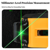 High Precision Level USB Rechargeable Self-Leveling Cross Line Compact Design for Contractors, Handymen, Tiling, Picture Hanging