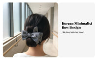 Floral Ribbon Hair Fastener Korean Design Ribbon Grip Fastener Secure Hold Elegant Design for Teenagers