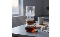 Cold Drip Coffee Pot Capacity Markings Gradual Extraction Coffee Maker Wooden Kitchen Drinkware