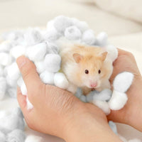 Defatted Cotton Wool Cotton Balls, Pretty Cotton Wool Balls 100s for Hamster Nesting, High Absorbency Winter Warmth for Hedgehog Sugar Glider