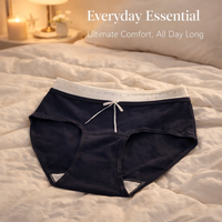 Women's Underwear Multipack with Breathable Material and Extended Gusset, Leakproof Knickers with Protective Lining